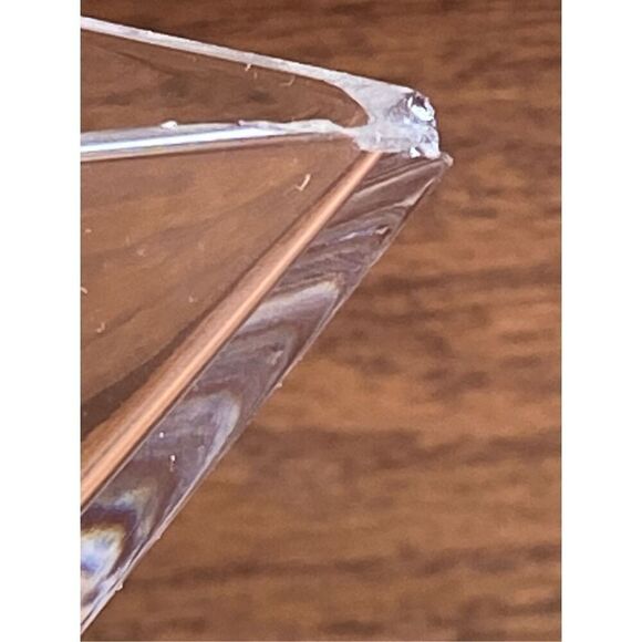 Tiffany & Co Art Deco Style Large 8" Square Crystal Bowl Metropolis - Picture 5 of 7